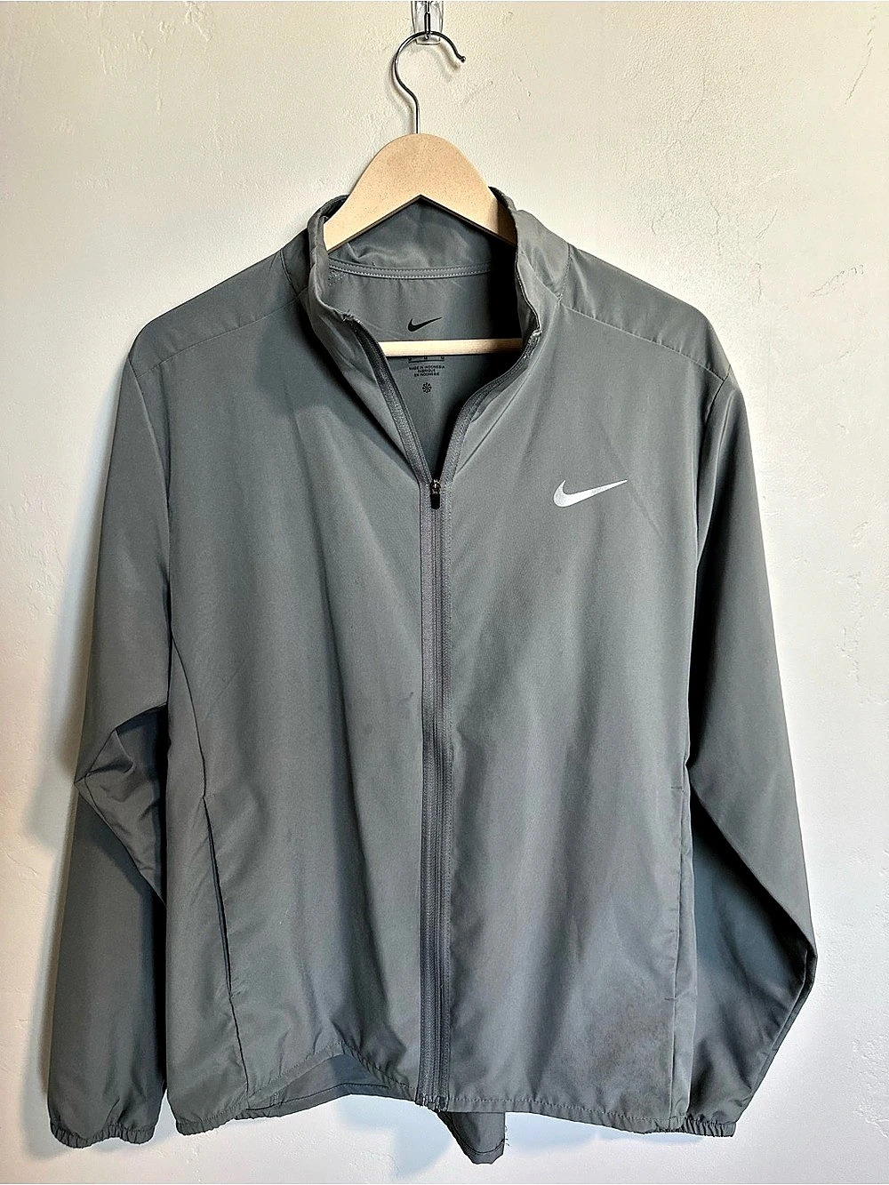 Nike Dri-FIT Full-Zip Training Jacket Men's Gray